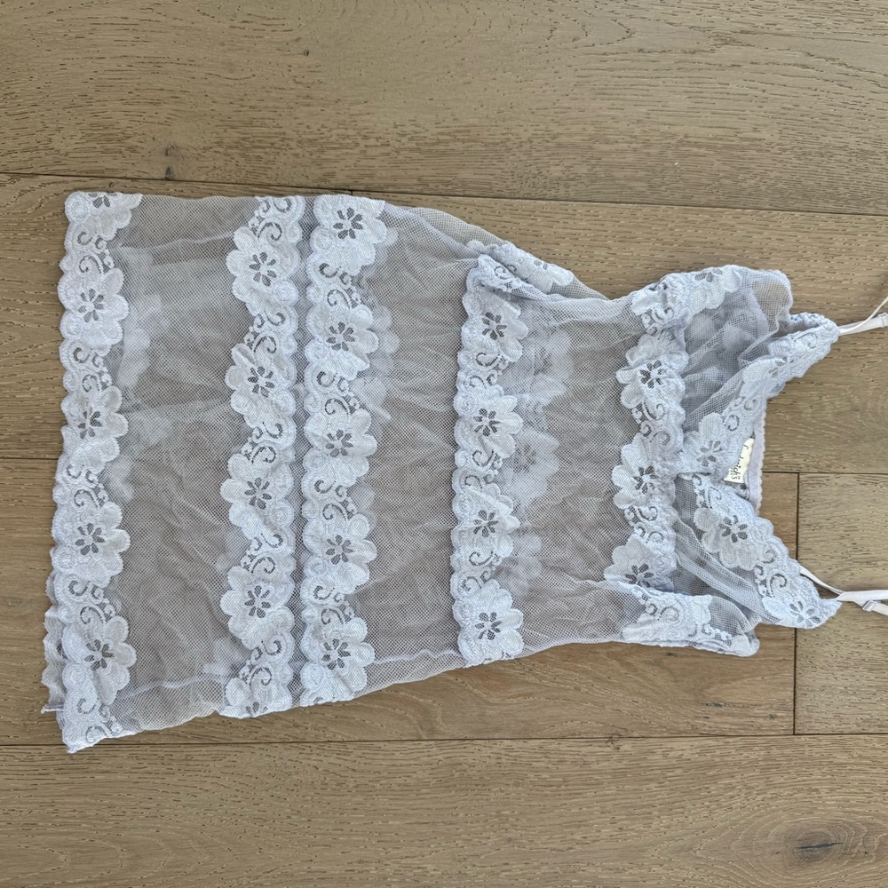 Frederick’s of Hollywood Lace Floral Sheer Slip size S